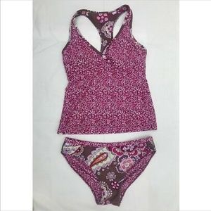 Athleta Pattern Tankini & Reversible Bottoms